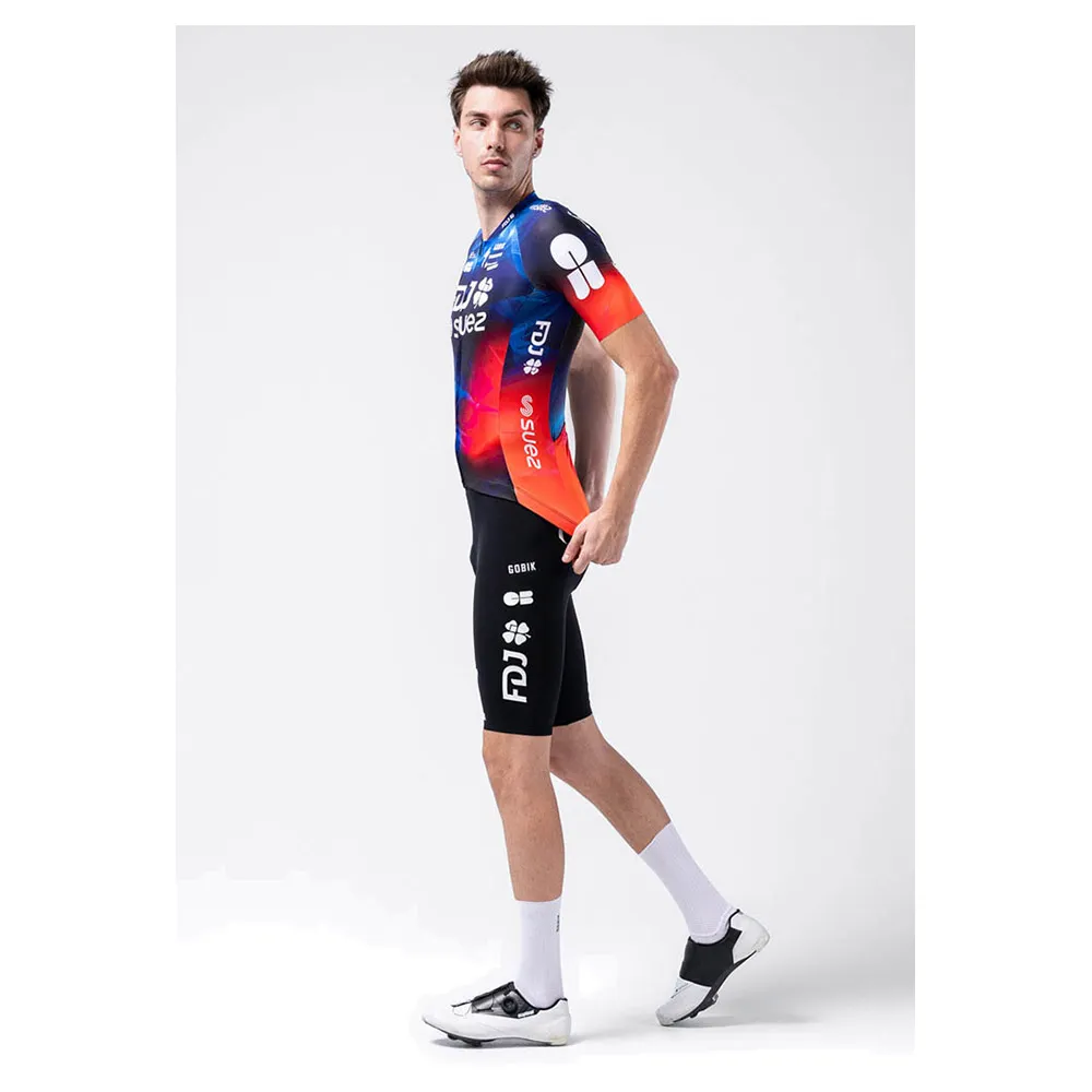 Gobik Odyssey Fdj Suez 2025 Korta ärmar Cykeltröja, Multicolor