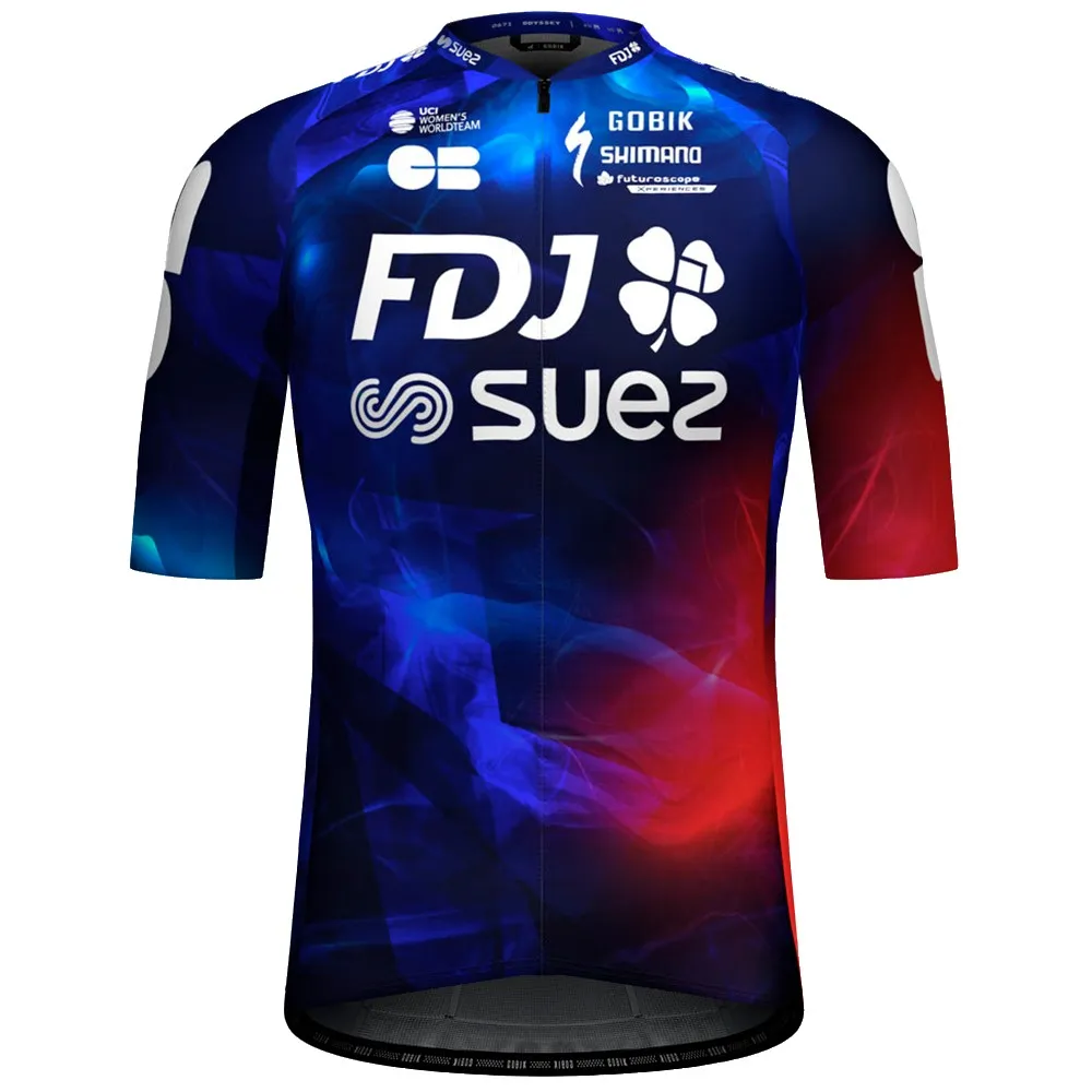 Gobik Odyssey Fdj Suez 2025 Korta ärmar Cykeltröja, Multicolor