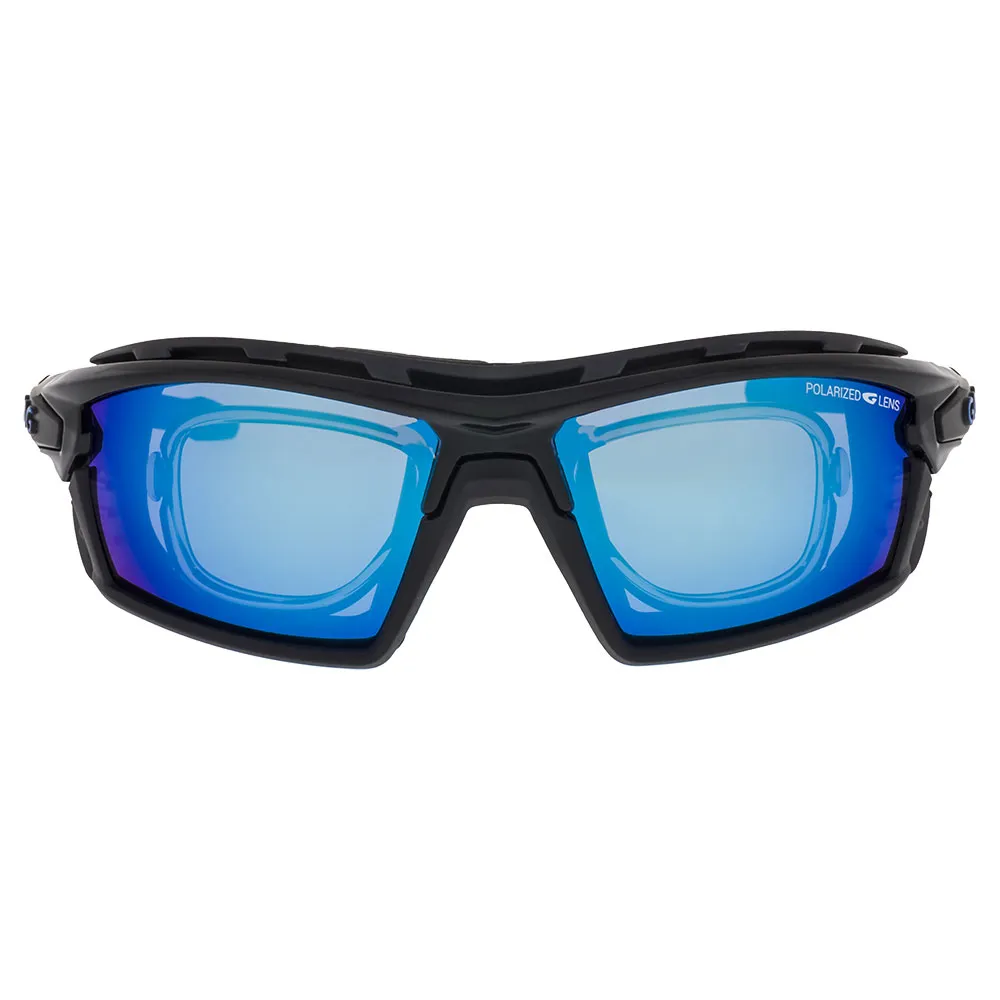 Gog Glaze+or Polariserade Solglasögon, Black / blue, Reflex White-Blue/CAT3
