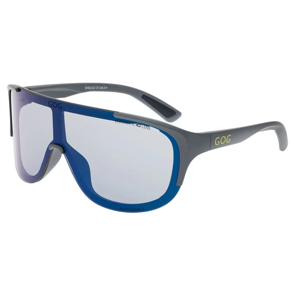 Gog Tatra C Foto Kromatiska Solglasögon, Matt grey / neon lemon, Reflex Blue/CAT2-4