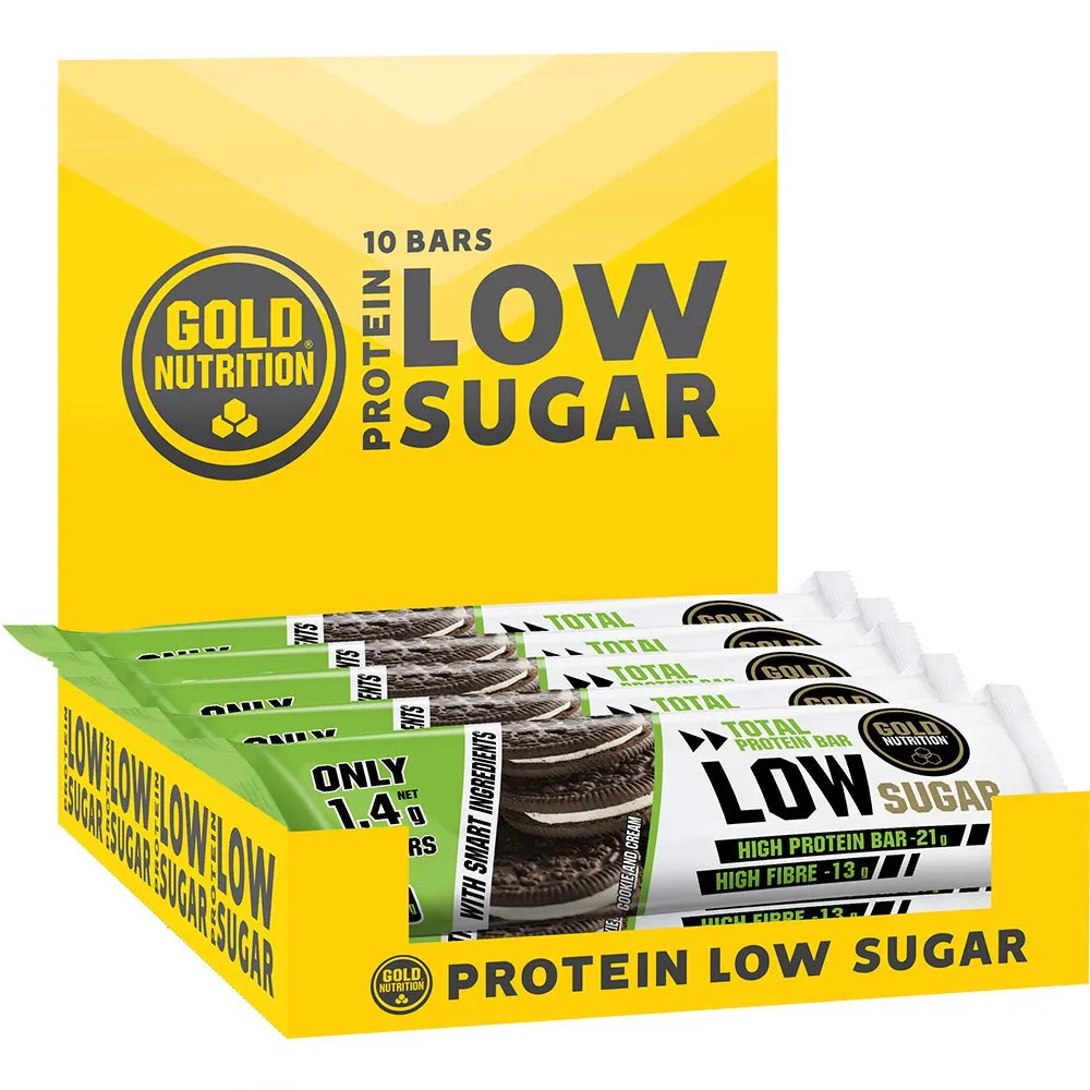 Gold Nutrition Protein Låg Sockerhalt & Kaka Grädde 60gr 10 Enheter, One size