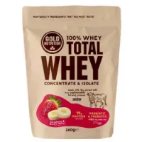 Gold Nutrition Total Vassleprotein Jordgubbe Och Banan 260g Gold Nutrition Total Vassleprotein Jordgubbe Och Banan 260g