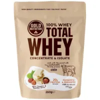 Gold Nutrition Total Vassleprotein Vit Choklad Och Hasselnöt 260g Gold Nutrition Total Vassleprotein Vit Choklad Och Hasselnöt 260g