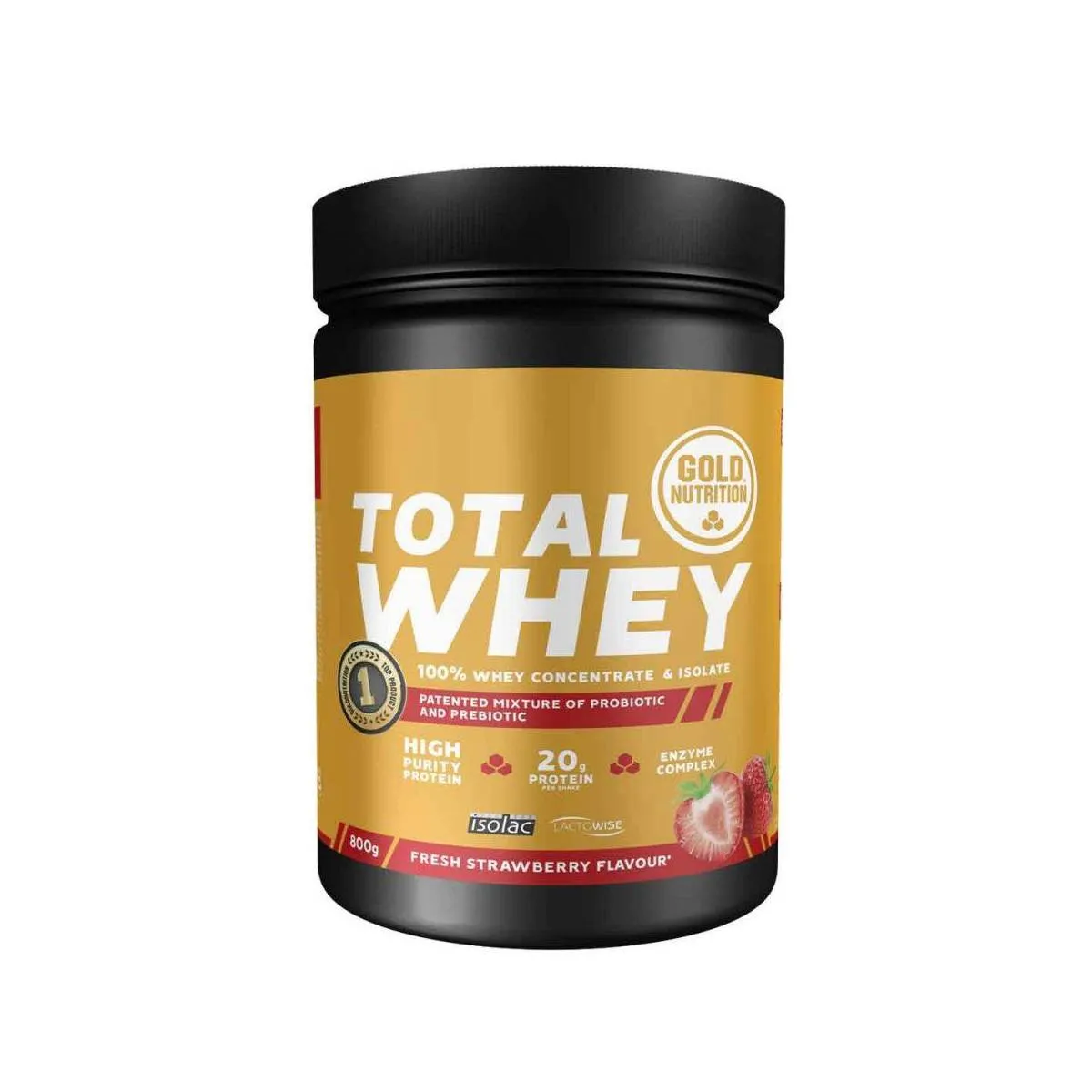 Gold Nutrition Total Whey Protein, Strawberry, 800g