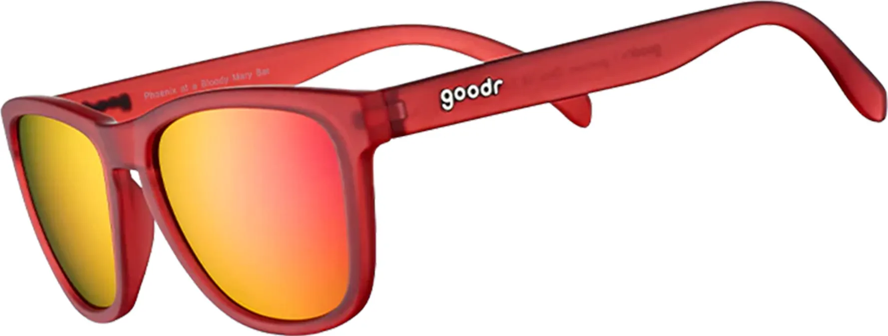 Goodr Sunglasses Phoenix At A Bloody Mary Bar, Red, One Size Goodr Sunglasses Phoenix At A Bloody Mary Bar, Red, One Size
