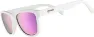 Goodr Sunglasses Side Scroll Eye Roll, White, One Size