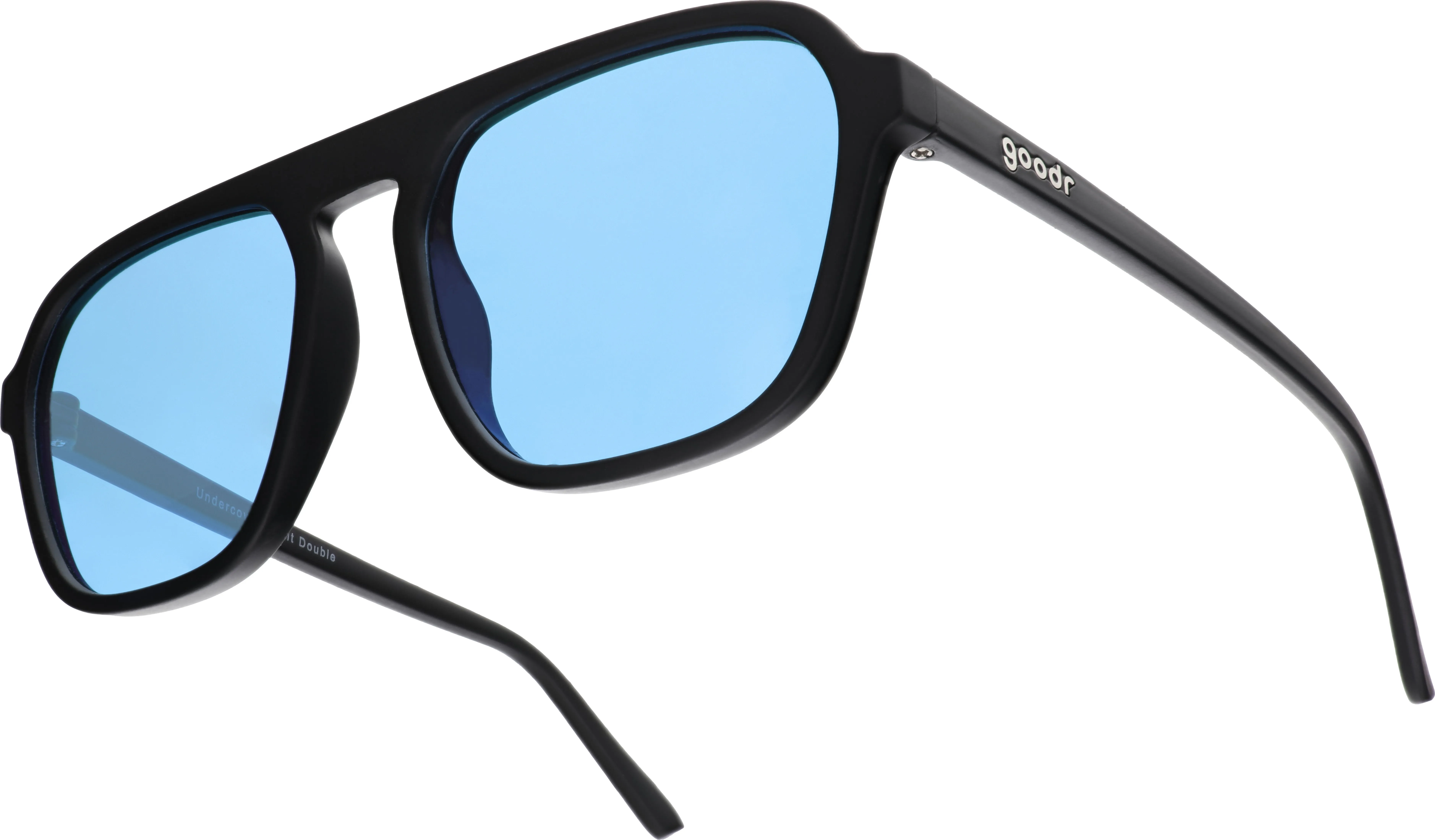 Goodr Sunglasses Undercover Stunt Double, Black, One Size Goodr Sunglasses Undercover Stunt Double, Black, One Size