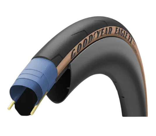 Goodyear Eagle F1 SuperSport tubeless 700 x 28c tan, Brun Goodyear Eagle F1 SuperSport tubeless 700 x 28c tan, Brun