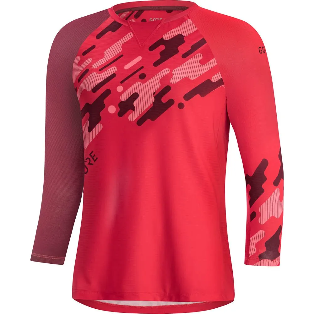 GOREWEAR C5 Trail Långärmad Endurotröja, Hibiscus pink / chestnut red, L
