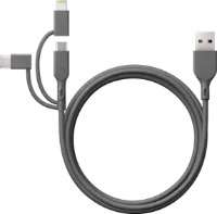 GP Essential Cable 3-in-1 USB-A To MicroUSB +USB-C + Lightning GP Essential Cable 3-in-1 USB-A To MicroUSB +USB-C + Lightning