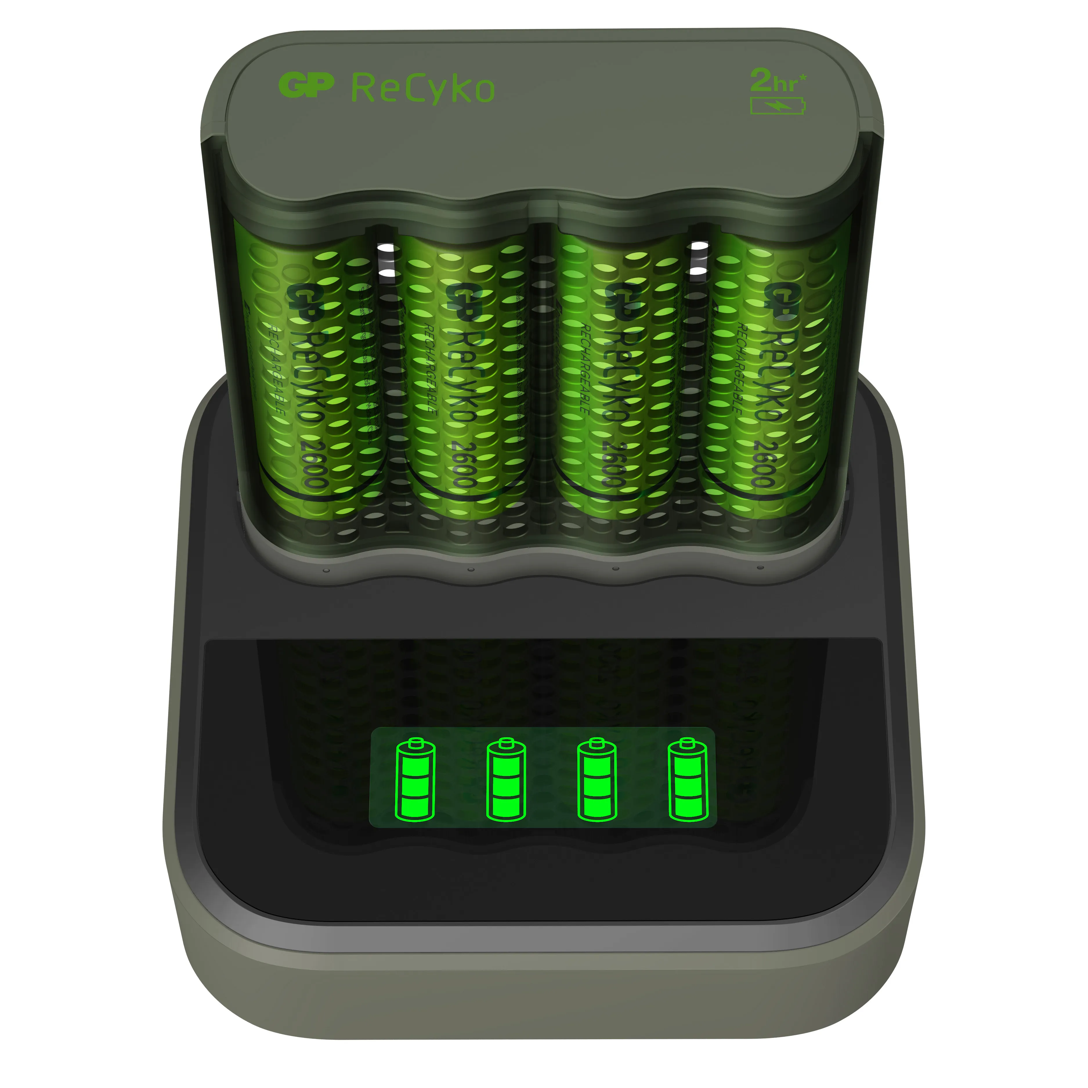 GP ReCyko Speed Charger M4D45/270HC, Grey, One Size