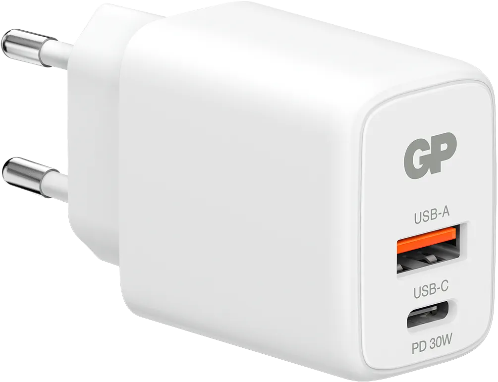 GP USB Wall Charger PD 30W, White, One Size