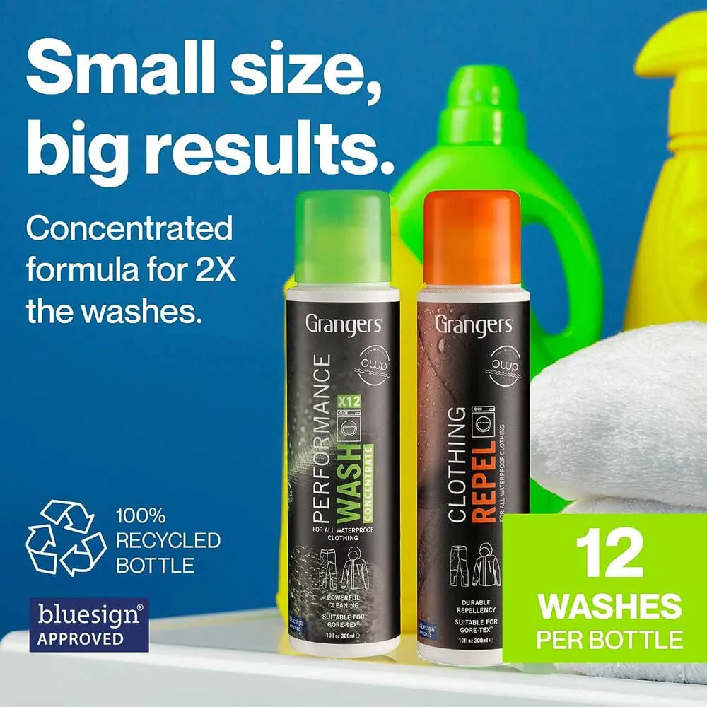 Grangers Prestandatvätt + Klädselrengöring Med Smuts-och Vattenavvisande Egenskaper 300ml, Black / green / orange, One Size