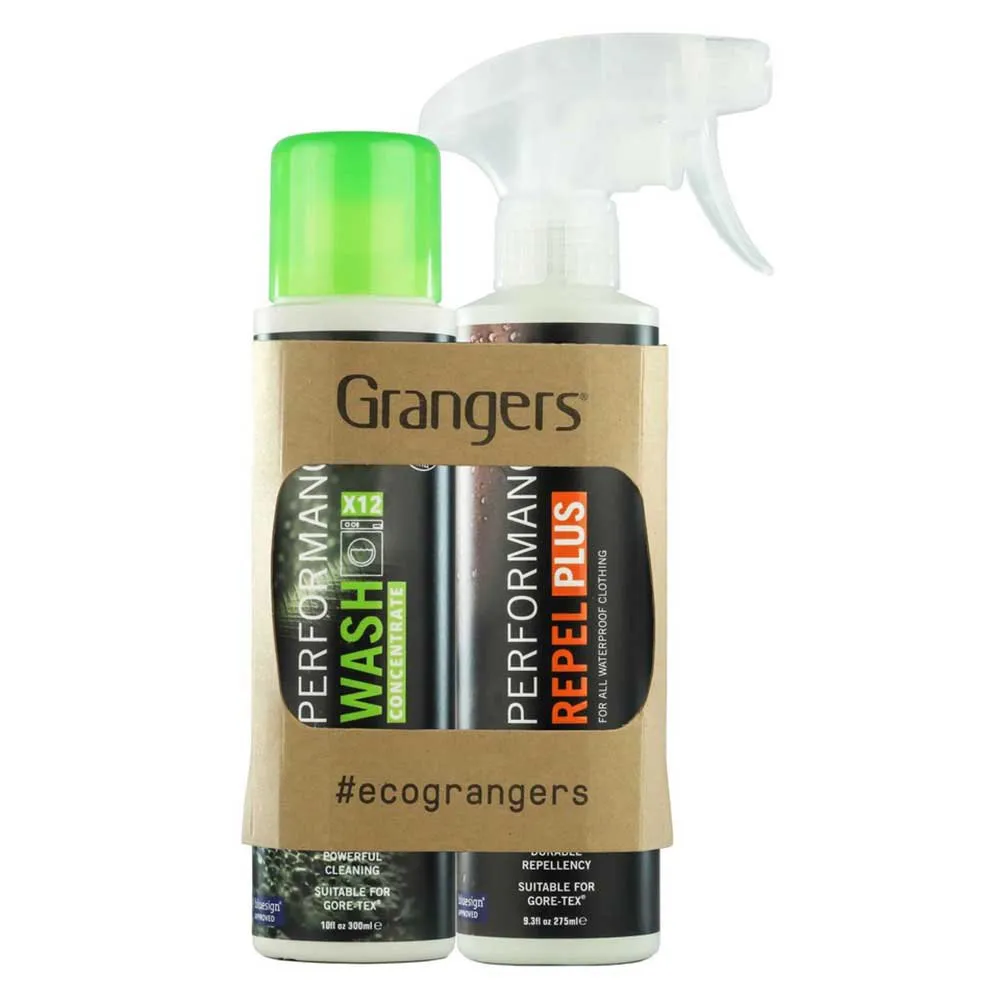 Grangers Prestandatvätt + Prestandaimpregnering Plus Rengöringsmedel Och Vattenavvisande 300ml, Black / green / orange, One Size