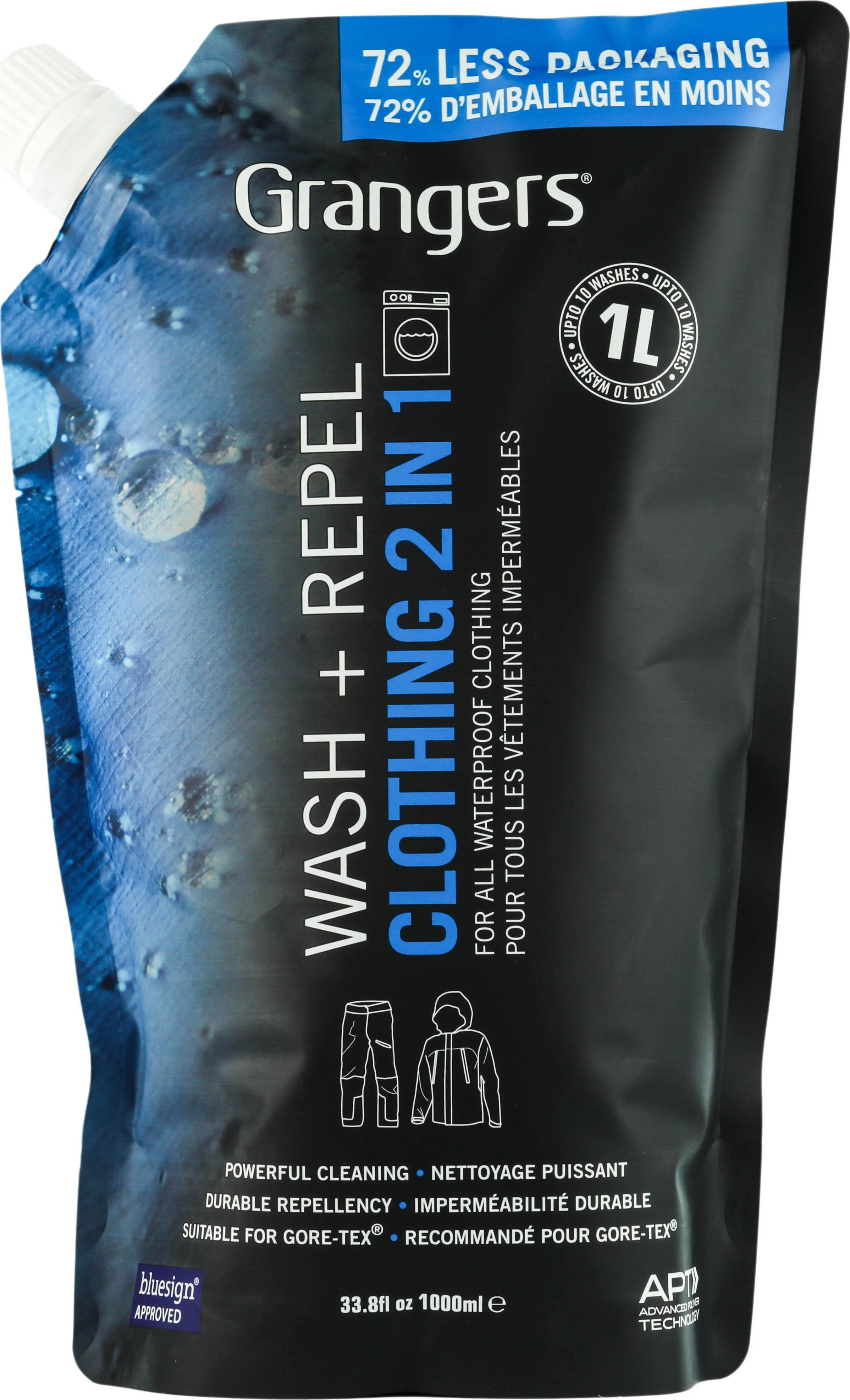 Grangers Wash + Repel Clothing Refill, Nocolour, 1000ml Grangers Wash + Repel Clothing Refill, Nocolour, 1000ml