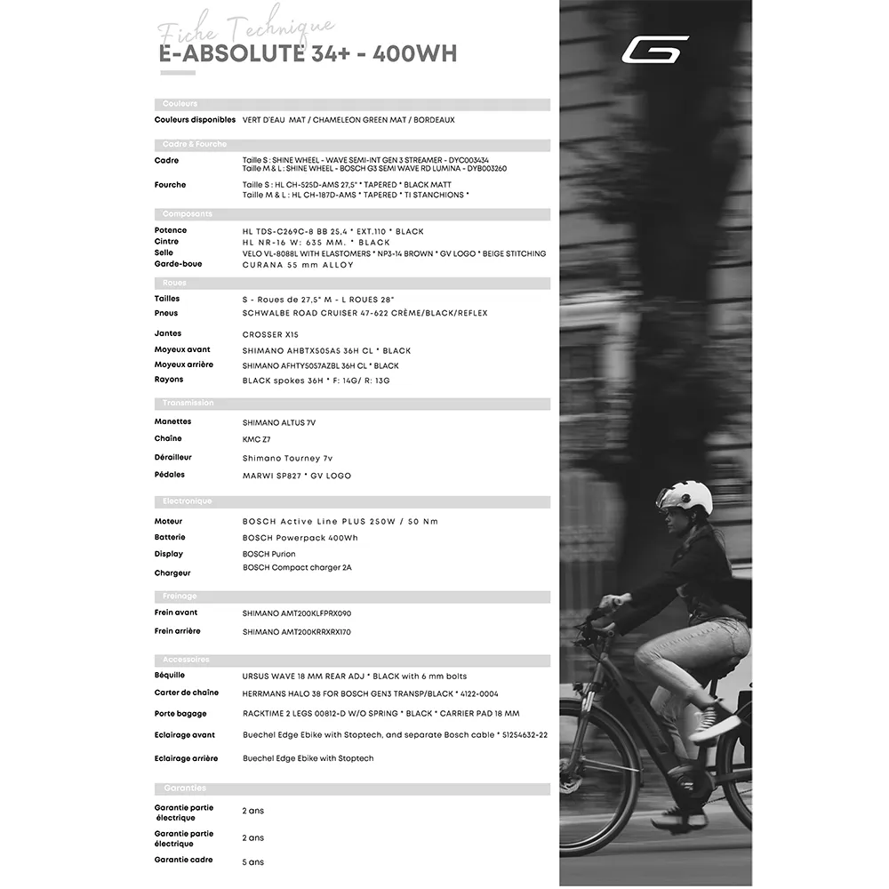 Granville E-absolute 34 Plus Altus Elcykel Granville E-absolute 34 Plus Altus Elcykel
