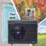 Gre Accessories 60 M³ 230 V Ø50 Mm 9.5kw Invertervärmepump unisex, Black, 60m³