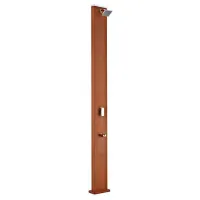 Gre Accessories Aluminium Kvadratisk Solvattendusch Med Träutseende unisex Gre Accessories Aluminium Kvadratisk Solvattendusch Med Träutseende unisex
