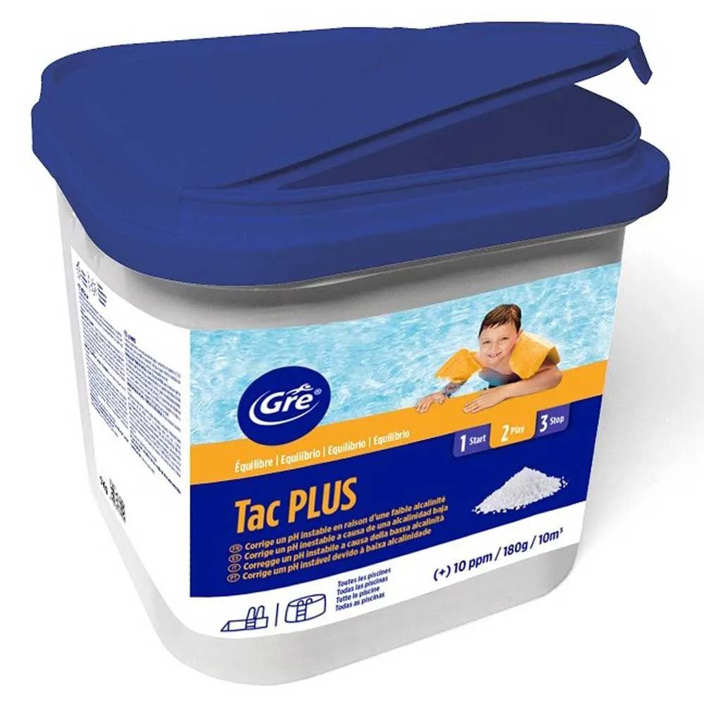 Gre Accessories Ökning Av Alkalinitet Med Tac Plus 5kg unisex, White, 5kg