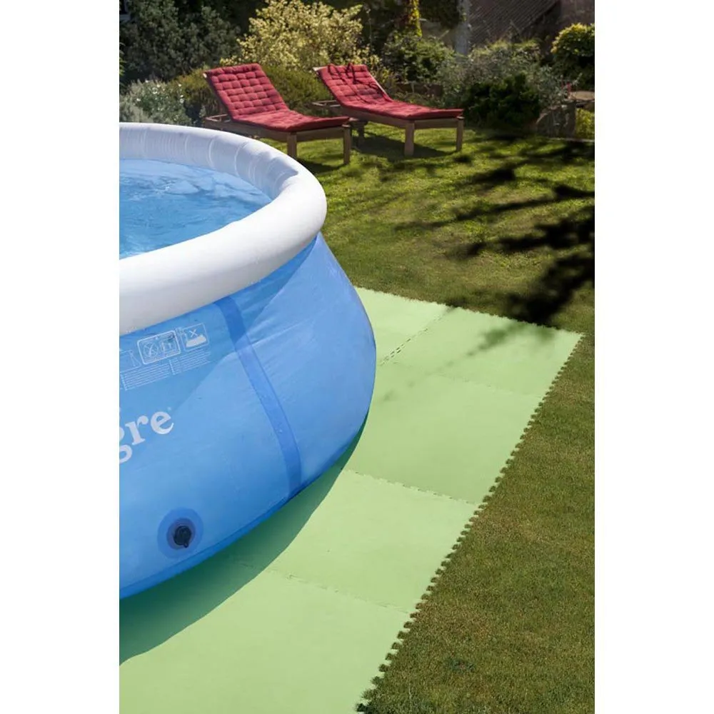 Gre Accessories Poolgolvskydd 4.5 Mm 9 Enheter unisex, Green, 81 x 81cm