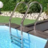 Gre Accessories Poolstegar I Rostfritt Stål Aisi 304 unisex, Silver, 162.5 x 50cm
