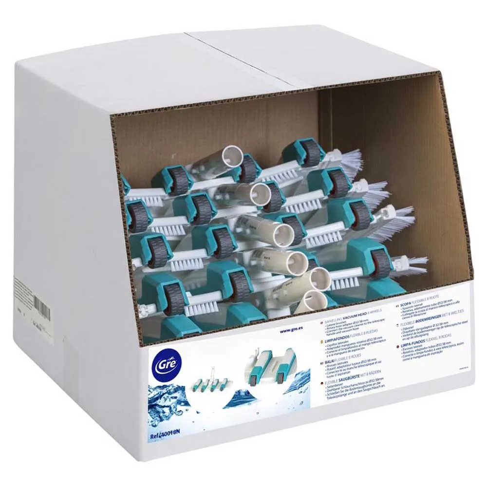 Gre Accessories Smidigt Dammsugarmunstycke Med Hjul unisex, White / blue, 44 x 23 x 18.5cm