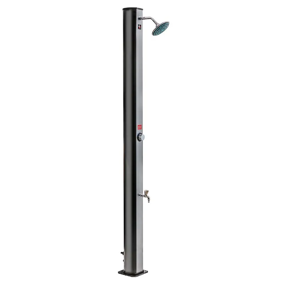Gre Accessories Solsduschan I Pvc Med Fotkran 35l unisex, Black / silver, 214cm Gre Accessories Solsduschan I Pvc Med Fotkran 35l unisex, Black / silver, 214cm
