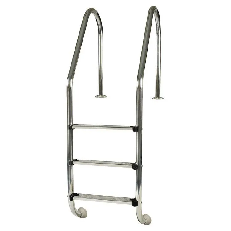Gre Accessories Standard Inbyggd Poolstege 3 Trappsteg unisex, Silver, One Size