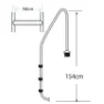Gre Accessories Standard Inbyggd Poolstege 3 Trappsteg unisex, Silver, One Size
