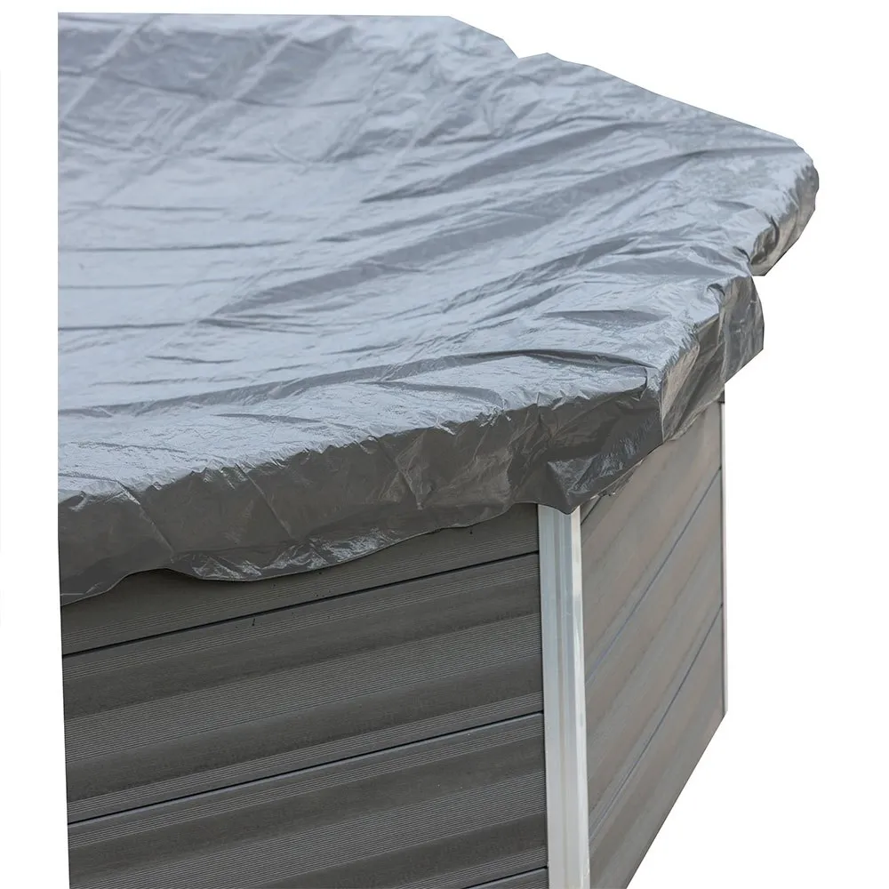 Gre Accessories Vinteröverdrag För Fyrkantig Pool unisex, Grey, 376 x 376cm