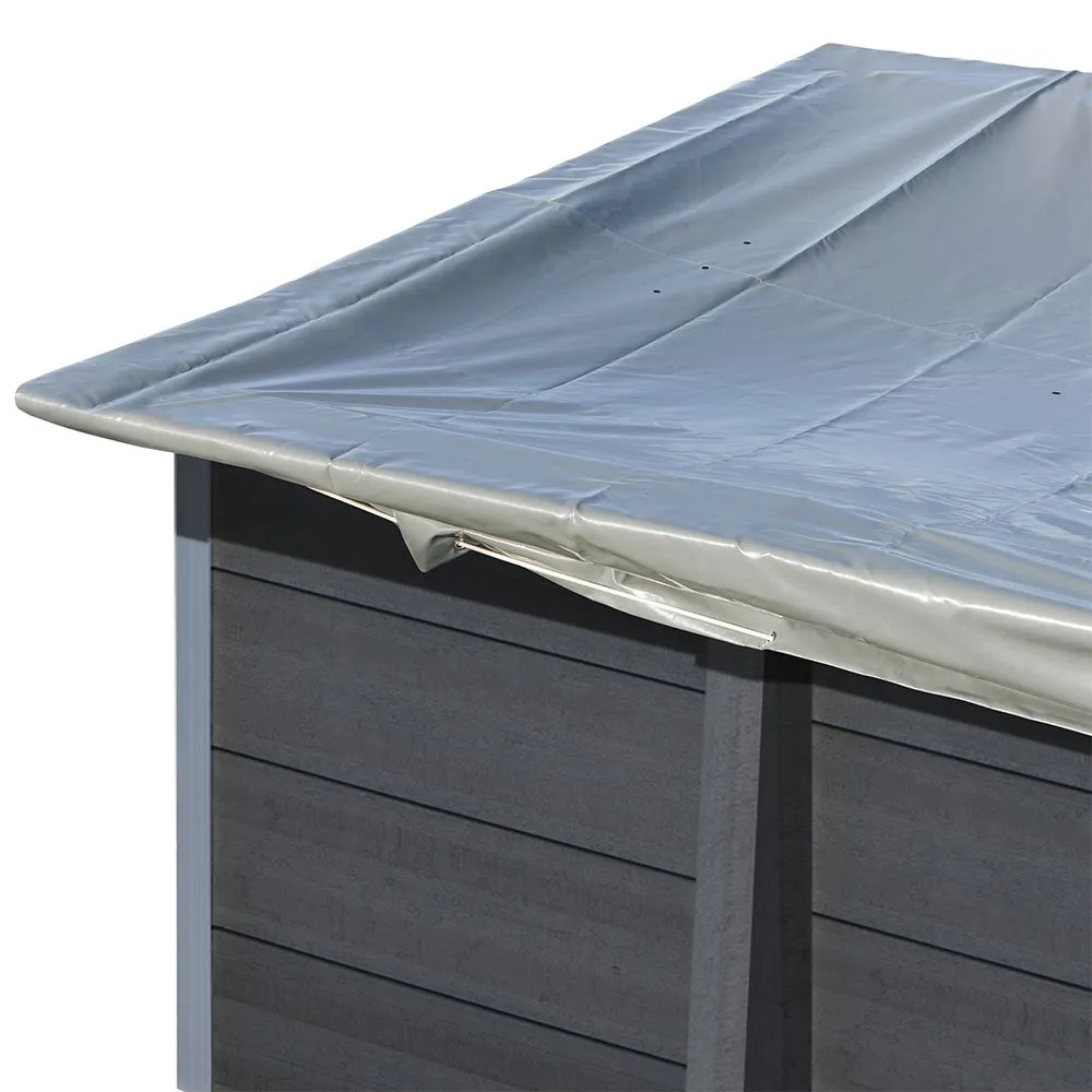 Gre Accessories Vinteröverdrag För Fyrkantig Pool unisex, Grey, 376 x 376cm