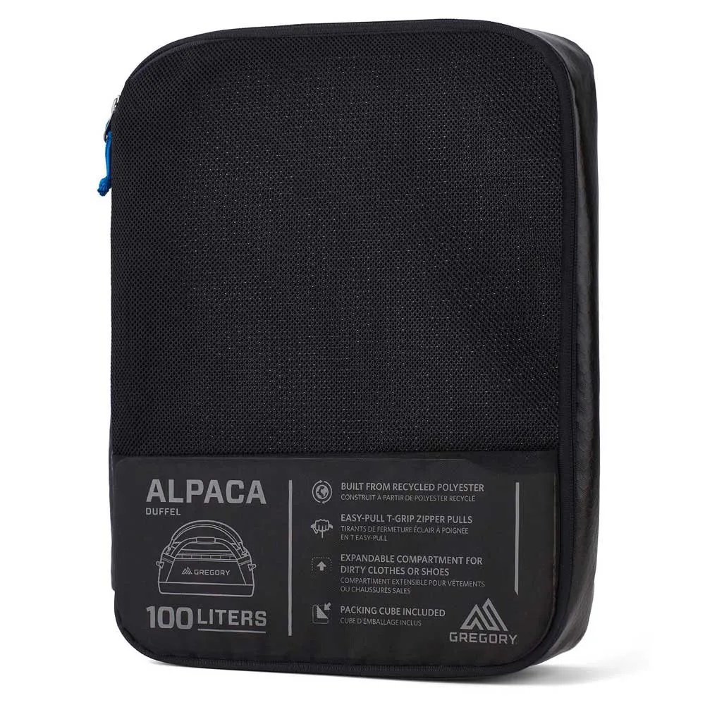 Gregory Alpaca 100l Duffelväska, Obsidian black