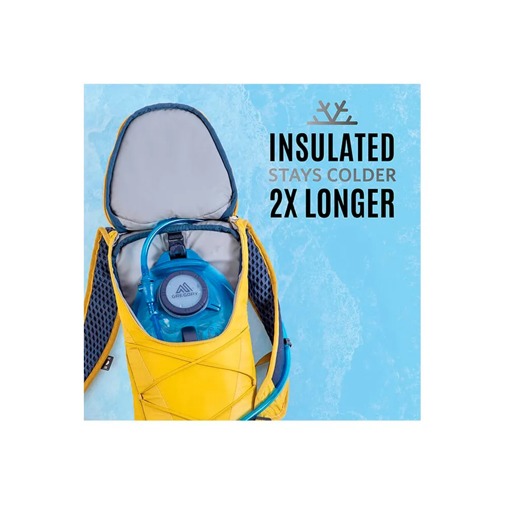Gregory Pace 6 H2o 6l + 2l Hydreringsryggsäck För Kvinnor, Mineral yellow, One Size
