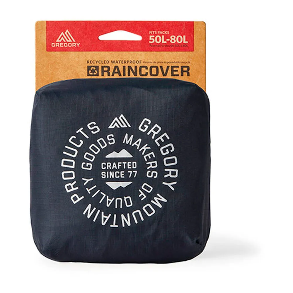Gregory Raincover 50-80l Regnskydd För Ryggsäck, Obsidian black