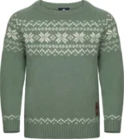Gridarmor Kids' Snøkrystall Round Neck Ullgenser