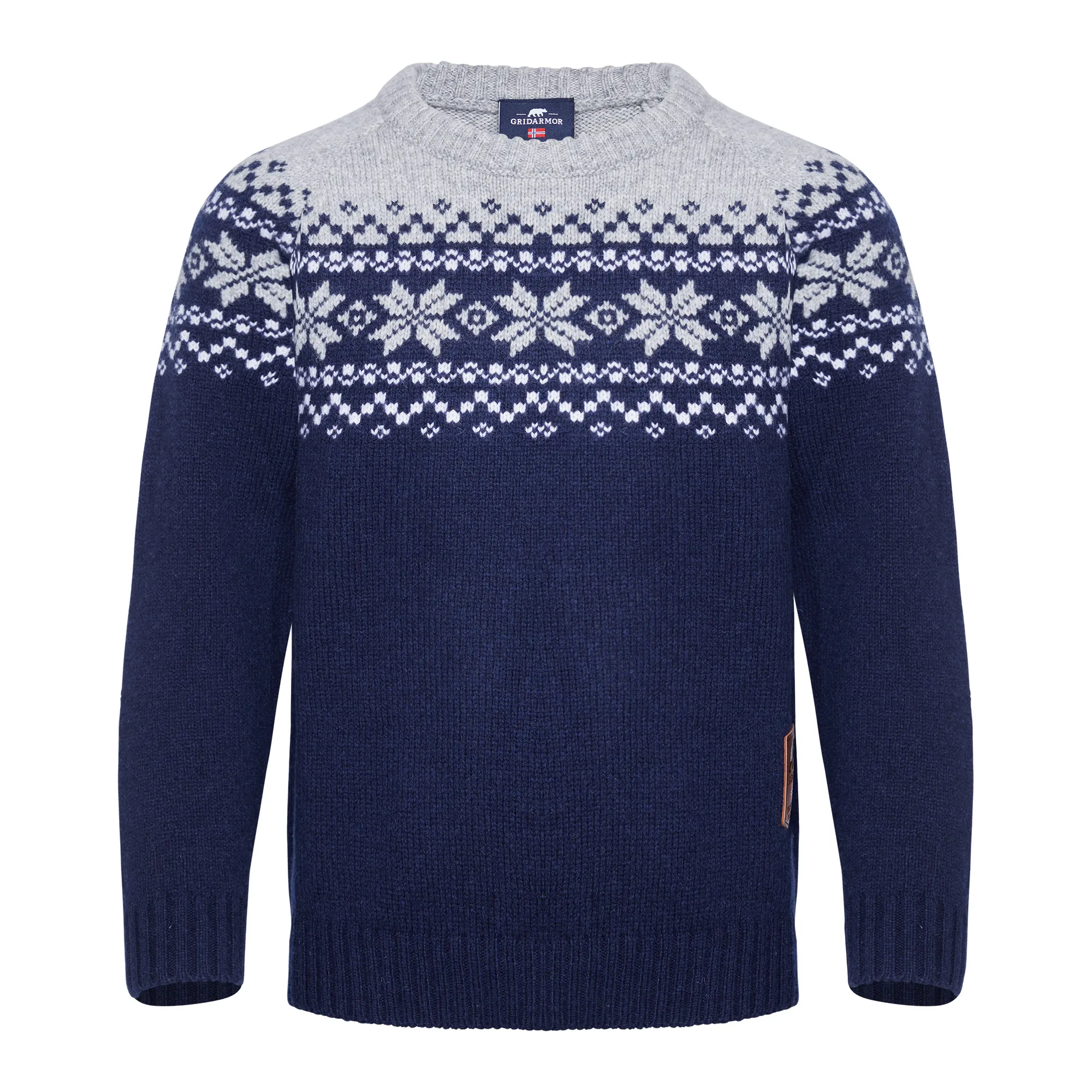 Gridarmor Kids' Snøkrystall Round Neck Ullgenser Gridarmor Kids' Snøkrystall Round Neck Ullgenser