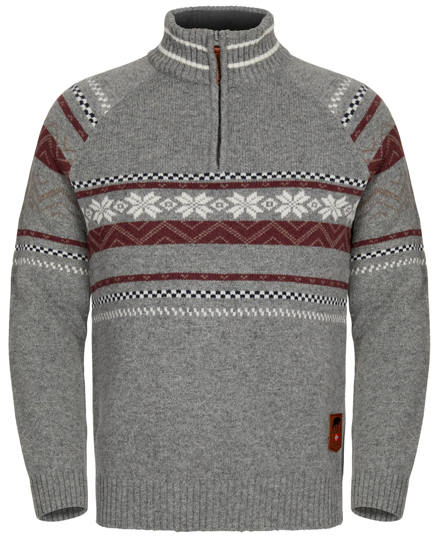 Gridarmor Men's Snøstjerne Half Zip Ullgenser