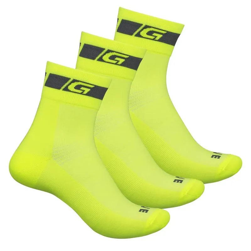 GripGrab Hi-Vis Regular 3pc Strumpor