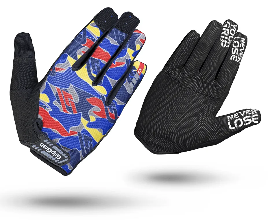 GripGrab Rebel blå camo handskar, Blå/Svart GripGrab Rebel blå camo handskar, Blå/Svart