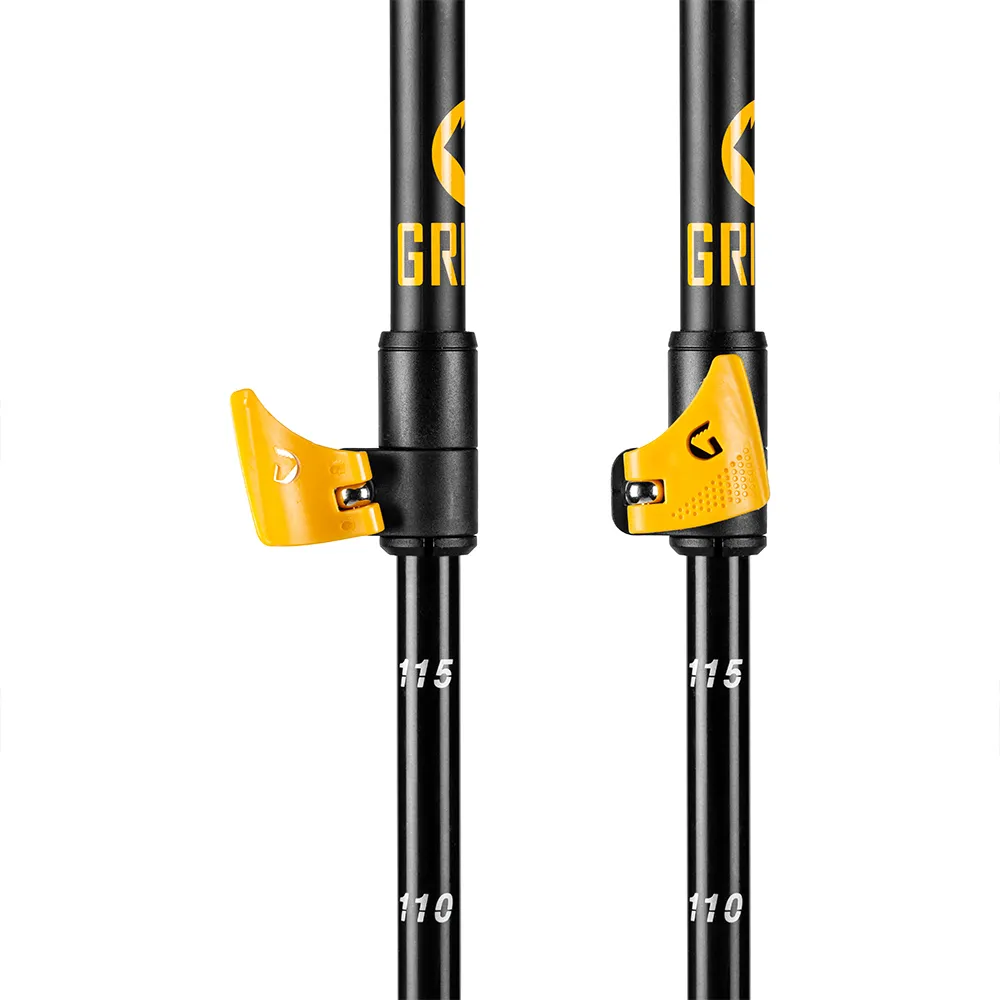 Grivel Explorer Vario 3 Stavar, Black / yellow, 110-140cm Grivel Explorer Vario 3 Stavar, Black / yellow, 110-140cm
