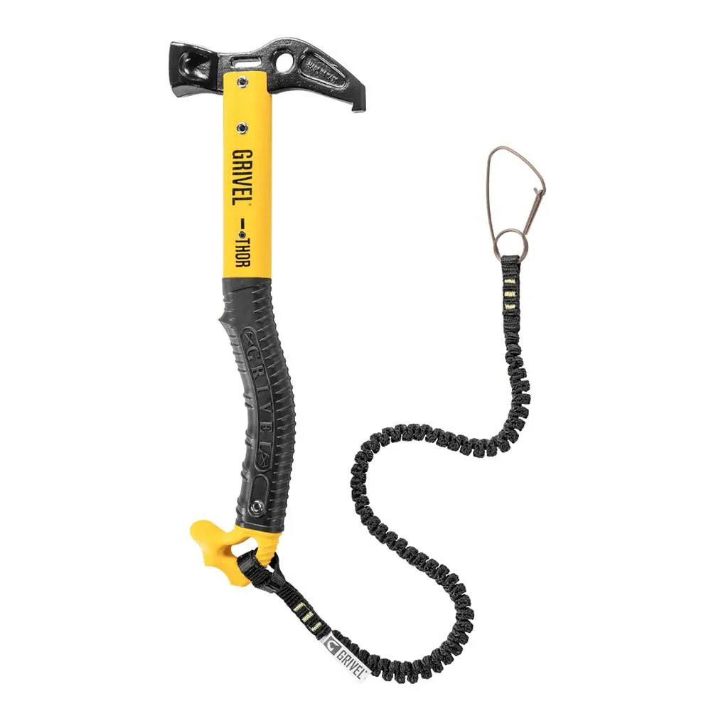 Grivel Thor-karbinhake & Skidremmar & Hammare, Yellow, One Size