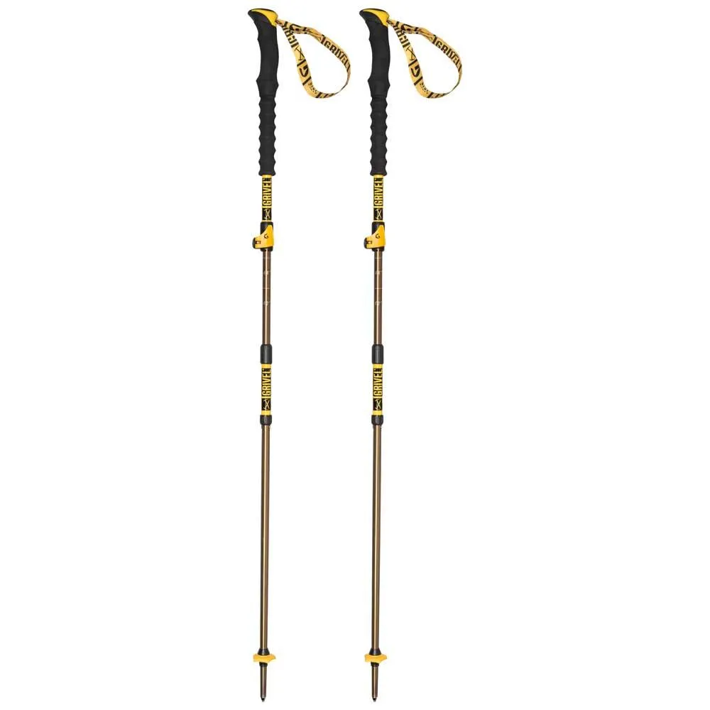 Grivel Trail Vario Stavar, Black, 112-130cm