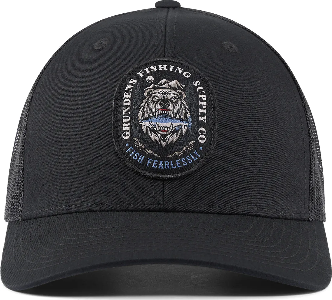 Grundens Men's Bear Essentials Trucker, Black