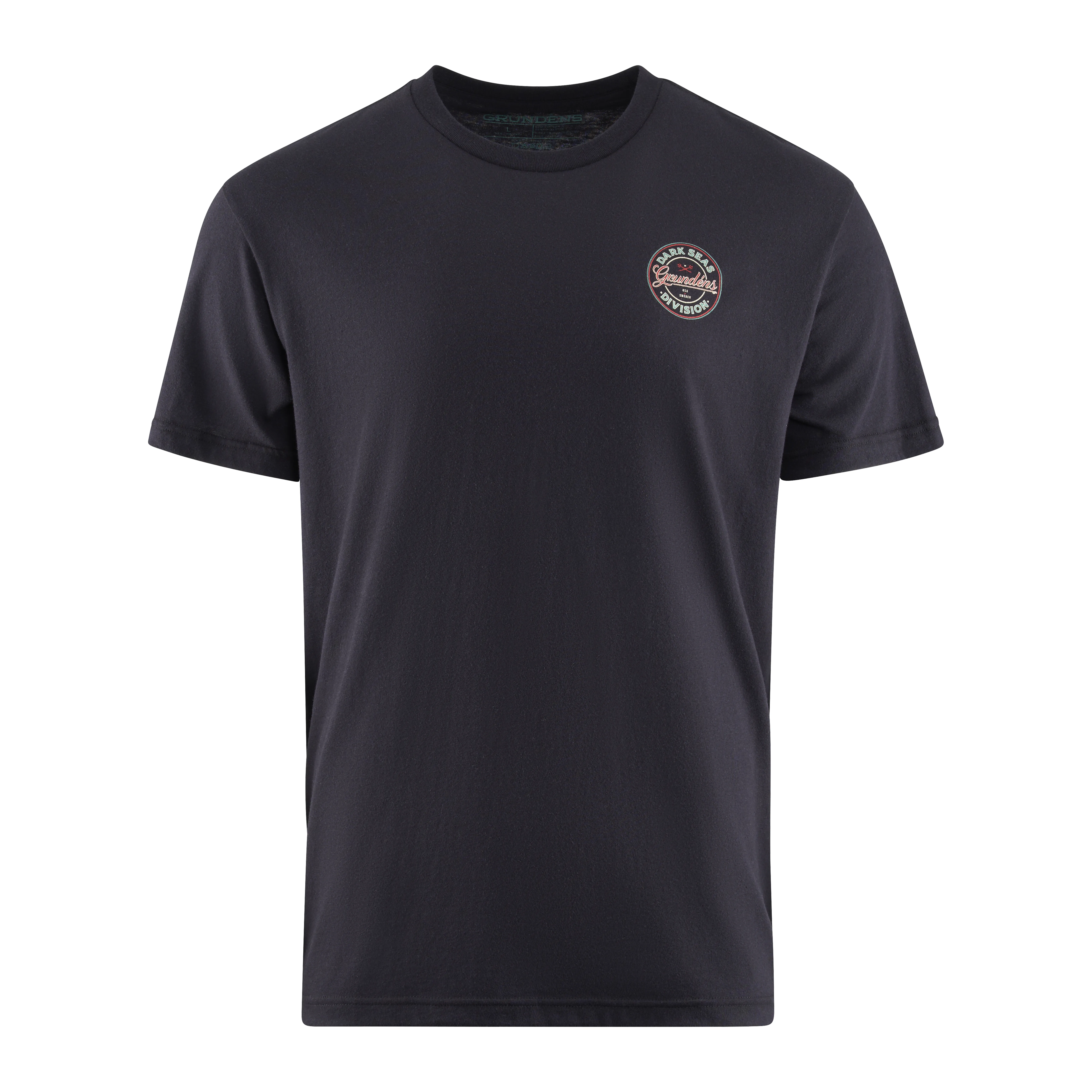 Grundens Men's Dark Seas X Instinctive SS T-Shirt, Black