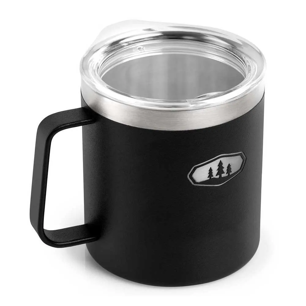 GSI Glacier 440ml Stainless Steel Mugg, Black, One Size