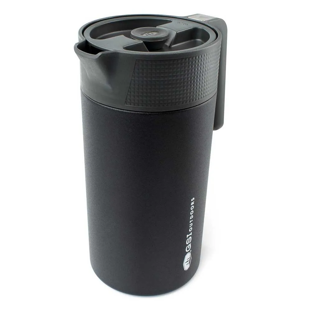 GSI Glacier Javapress 980ml Kaffebryggare, Silver / black, One Size