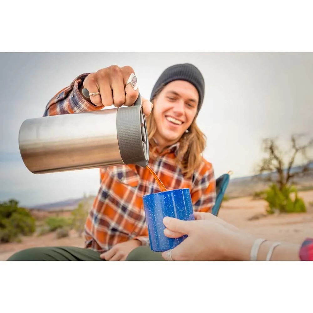 GSI Glacier Javapress 980ml Kaffebryggare, Silver / black, One Size