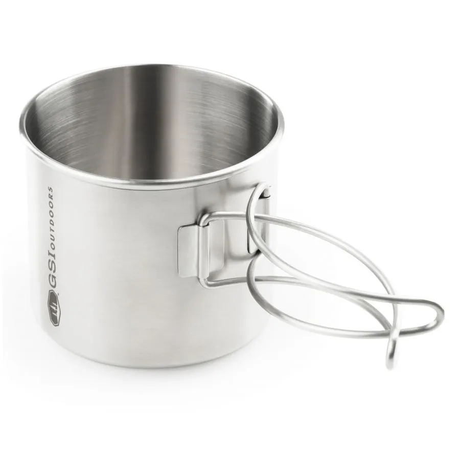GSI Glacier Stainless Bottle Cup/Pot, Metal, One Size