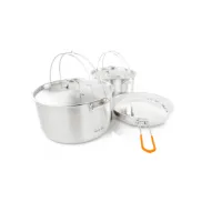 GSI Glacier Stainless Troop Cookset GSI Glacier Stainless Troop Cookset