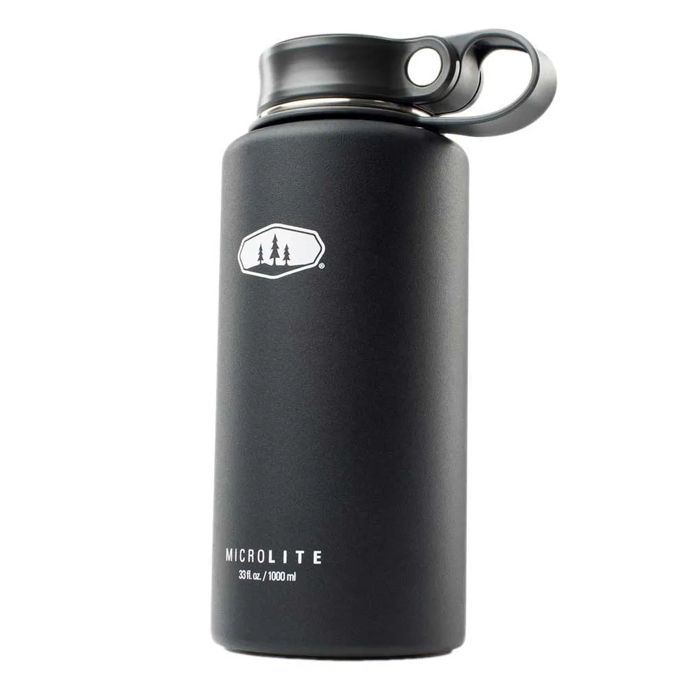 GSI Microlite 1000ml Twist Termosflaska, Black, One Size